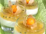 Recette ^^verrines exotiques et sa gelée aux fruits de la passion^^