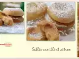 Recette Sablés vanille et citron