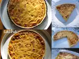 Recette Tarte chaude aux dés de jambon et boursin au curry
