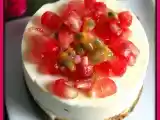 Recette Comme un cheesecake, fruit de la passion et grenade