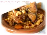 Recette Tajine de pieds d'agneau accompagné de pois chiches