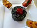 Recette Risotto à l'encre de seiche festif.