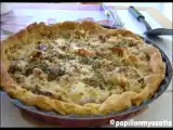 Recette Tarte oignons lardons & champignons
