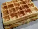 Recette Gauffres oignons, lardons, reblochon