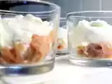 Recette Verrines au saumon et a la chantilly à l'aneth