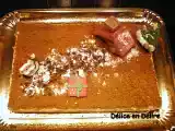 Recette Le bavarois de noel au chocolat, speculoos, pommes caramelisee