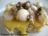 Recette Tapas : tartine de supions à l'aoïli