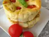 Recette Mini clafoutis aux tomates cerises-ricotta et basilic