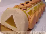 Recette Bûche spéculos-fruit de la passion
