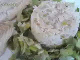 Recette Cabillaud, poireaux et laitue de mer