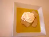 Recette Velouté de citrouille et carotte au lait de coco et coriandre fraîche!!!!!!!!!!!