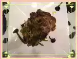 Recette Tombée de chanterelles et poireau au balsamique blanc sur côte de porc