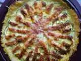 Recette Quiche light courgette jambon en croûte de riz