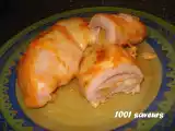 Recette Roulés de poulet au bacon et au fromage