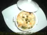 Recette Mini-cocottes de pavé de saumon aux pommes de terre et amandes