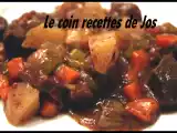 Recette Bœuf aux légumes
