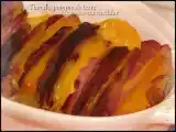Recette Tian de pommes de terre et de bacon au cheddar