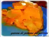 Recette Gateau de pomme au potiron et zestes d'orange