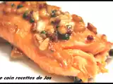 Recette Filet de truite au miel, noix de pin et poivres