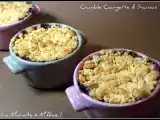 Recette Crumble courgettes & saumon au comté