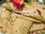 Recette Crêpe salée au saumon