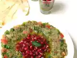 Recette Dip d'aubergines grillées, mélasse de grenade.