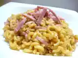 Recette Coquillettes façon risotto jambon et fromage