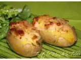 Recette Pommes de terre farcies au chèvre et aux lardons