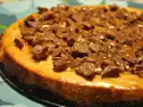 Recette Gâteau au fromage au caramel garni de toblerone
