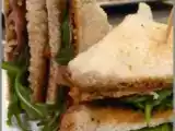 Recette Club-sandwich au jambon sec et à la roquette