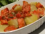 Recette Saumon et pommes de terre en cassolette