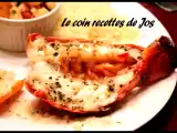 Recette Queues de homard grillées au beurre blanc, basilic et citron
