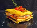 Recette Mille-feuilles au chèvre et légumes du soleil