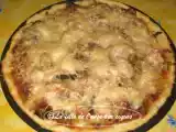 Recette Pizza aux oignons, champignons et prosciutto