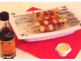 Recette Brochettes de noix de st jacques à la croque-noisette