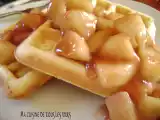 Recette Gaufres et sauce aux pommes à la cannelle