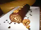 Recette Gâteau roulé au café et aux noix, crème au beurre