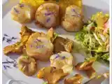 Recette Saint-jacques aux girolles, butternut et salade granny-smith