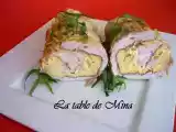 Recette Roulé de dinde farci à la mozzarella et aux oeufs brouillés