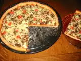 Recette Pizza à la viande hachée et tomates cerise