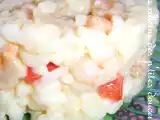 Recette Risotto poivron crevettes