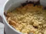 Recette Crumble aux poires et nutella.