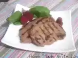 Recette Steak de porc grillé mariné aux framboises et au basilic - 3pts/pers
