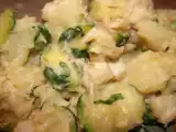 Recette Noix de pétoncles aux courgettes et pommes de terre