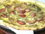 Recette Tarte à la saucisse fumée