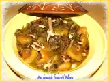 Recette Tajine d'agneau aux abricots et aux amandes