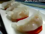 Recette Raviolis aux crevettes à la vapeur.