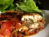 Recette Gratin d'aubergines au fromage de chevre