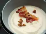 Recette Velouté de chou-fleur aux amandes et sa chips de lard fumé