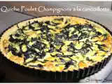 Recette Tarte poulet et champignons à la cancoillotte